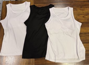 Lot of 3 NEW Ribbed Tanks w/Built in Bras $40 all