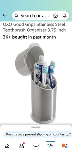 Stainless Steel  Storage .For Toothbrushes And Toothpaste Tube