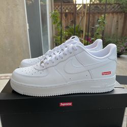Nike Air Force 1 Low x Supreme Shoes Box Logo White Red CU9225-100 Men's  Size's 8.5, 9.5 & 11 for Sale in Santa Clara, CA - OfferUp