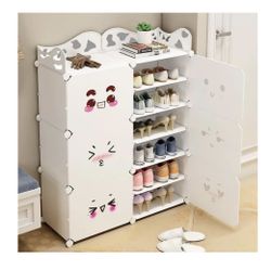 Shoe Rack Organizer 6 Tier Shoe Storage Cabinet 24 Pair Plastic Shoe Shelves Organizer Portable Shoe Rack Organizer Shoes Storage Cabinet Shoe 