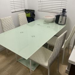 Glass Table Set
