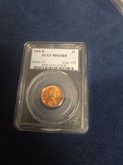 graded penny ms65 pcgs