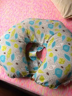 Boppy Nursing Pillow with Owl Print Cover