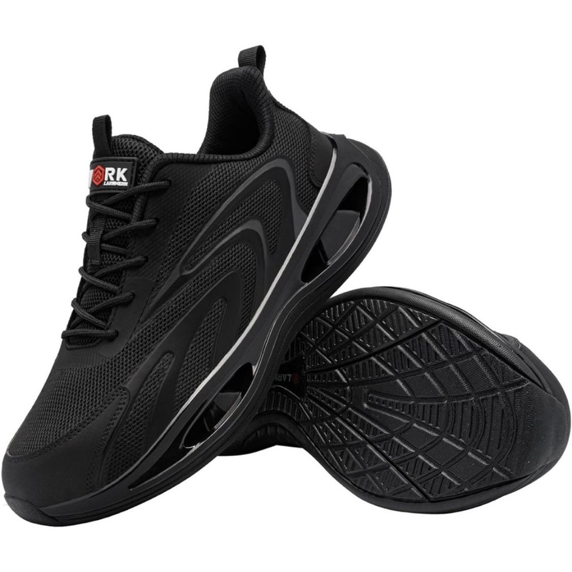 Casual Low Top Mesh & TPU & EVA Pull-On Steel Toe Shoes