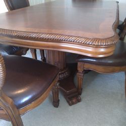 Large Dining Table With Soft Chair