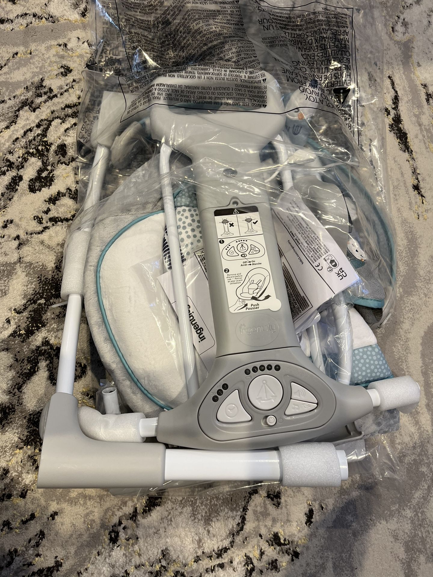 Ingenuity Compact Lightweight Portable Baby Swing
