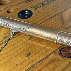 Vintage Tibetan Buddhist Chinese Copper/Brass Cylinder 