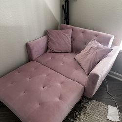 Pink loveseat / couch 