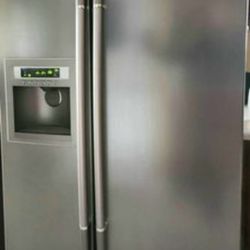 LG Side by side stainless steel refrigerator