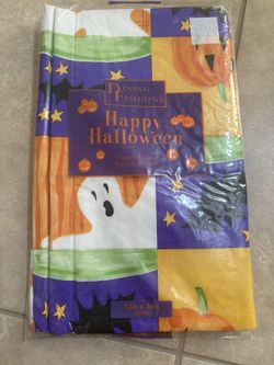 Halloween Fall Tablecloth New 3.00 Each 