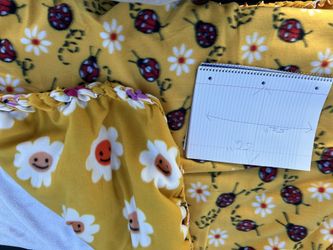 Reversible  Ladybug, Fleece Blanket