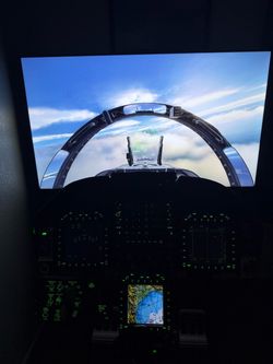 Custom Fighter Jet Flight Simulator Cockpit F/A-18