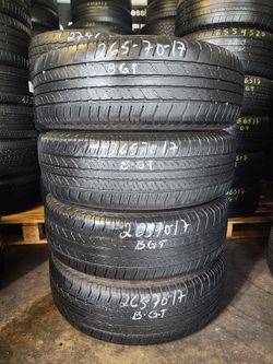 265 70R 17 BRIDGESTONE DUELER H/T TIRES 2657017 USED TIRES (SET) MOUNT BALANCE INCLUDED