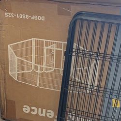 Dog fence panels 32" x 32" missing parts