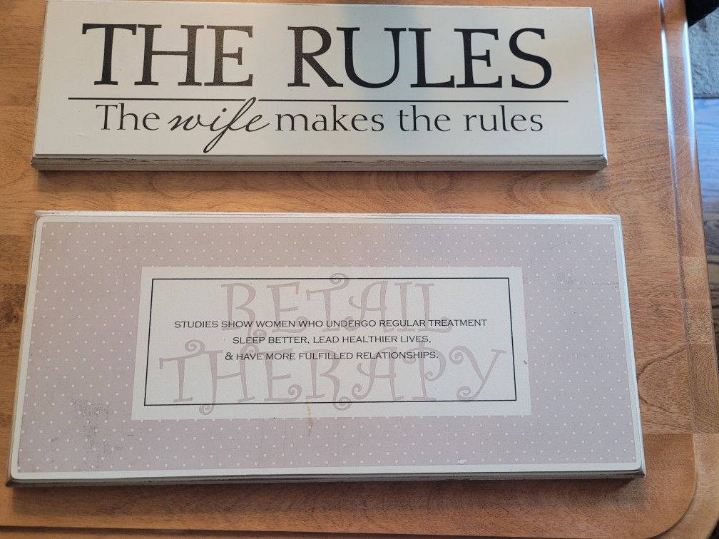 New household plaques