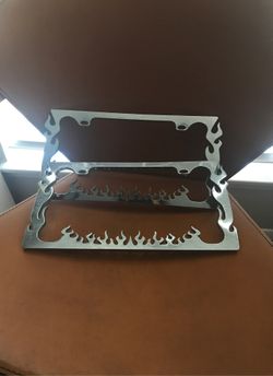 Plastic chrome license frame