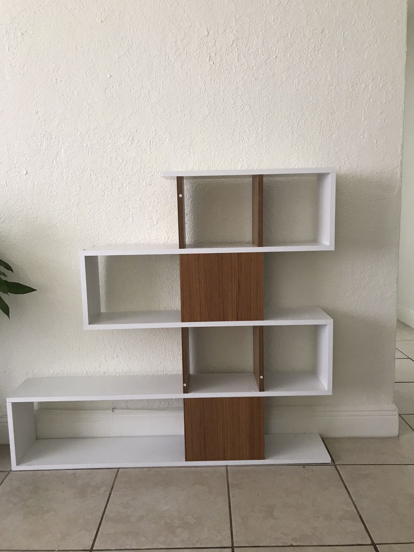 Karlin White Teak Bookcase