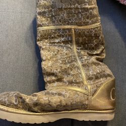 Coach Boots Fur Gold 2008 nikole Style 
