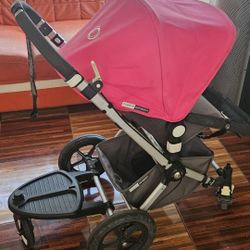 Bugaboo Stroller And Piggyback Color Pink 