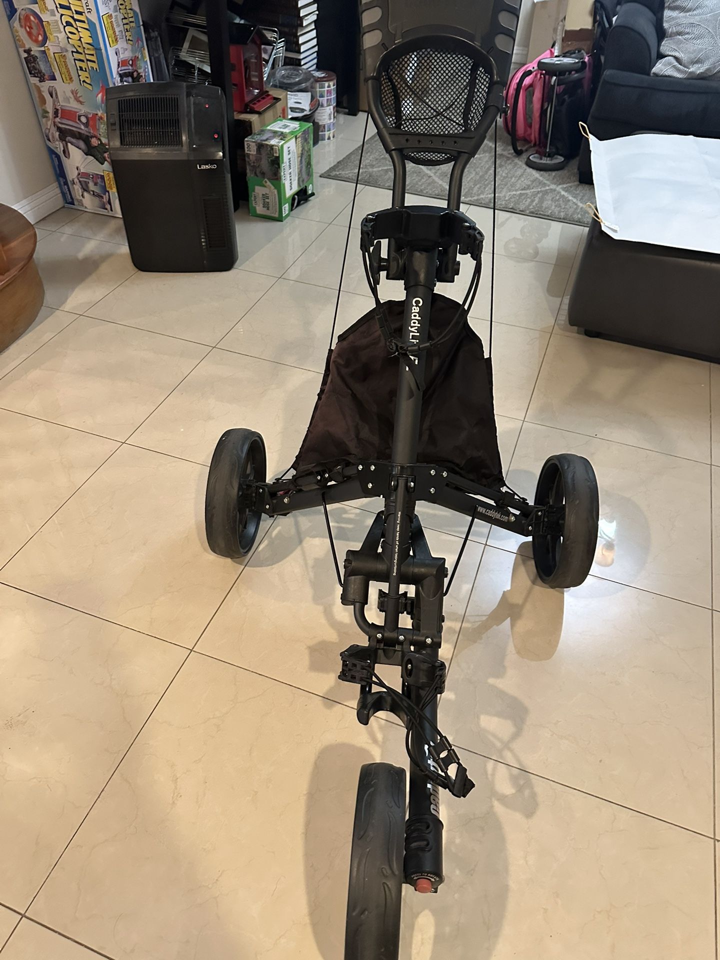 Caddytek CaddyLite EZ V8 Golf Push Cart - Lightweight 3 Wheel