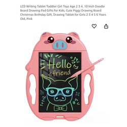 Brand new LCD Writing Tablet Toddler Girl Toys Age 2 3 4, 10 Inch Doodle Board Drawing Pad Gifts for Kids, Cute Piggy Drawing Board Christmas Birthday