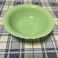 Vintage Jadeite Footed Serving Bowl