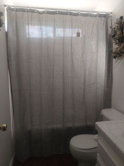New Extra long Threshold Shower Curtain