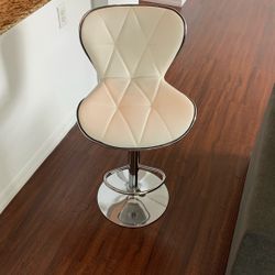 White Bar Stool x2