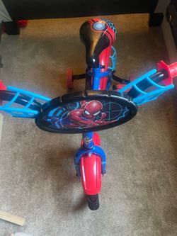 Spider man toddler bike