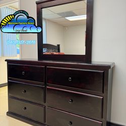 Dresser With Mirror New Cherry Cajonera Comoda Nueva 