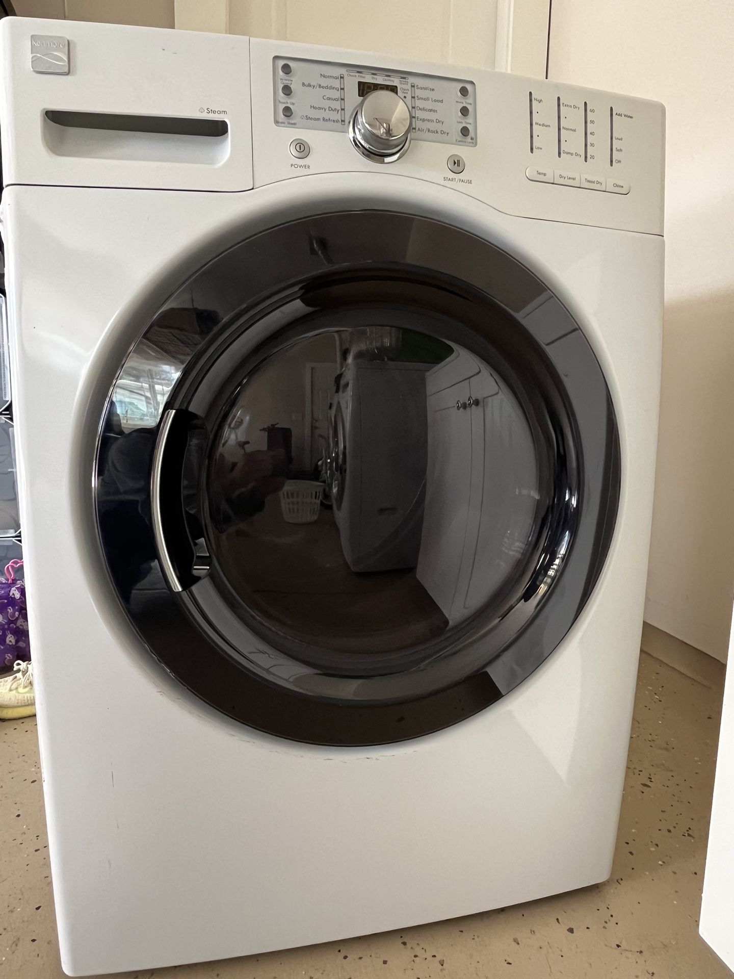 White Kenmore Electric Dryer