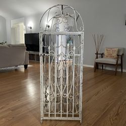 Spanish Wrought Iron Wine Rack Cage