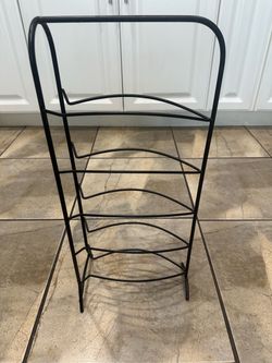 Black Metal Multipurpose Stand (21X10X6)