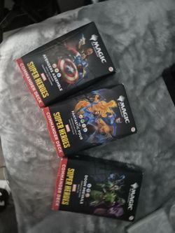 Magic the Gathering Marvel Commander decks . Doom. Fabtastic. And Avangers assemble