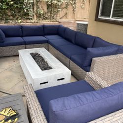 Patio Furniture Set With Fire Pit 