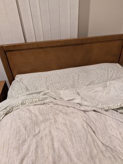 Twin size plank and beam bed  frame