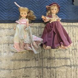 Vintage Antique Effanbee Porcelain Dolls 1966