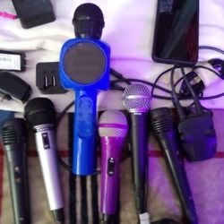 Lots Of Musical Equipment And Microphones