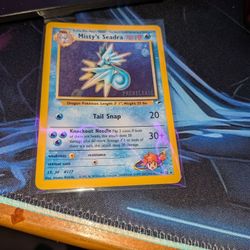 Misty's Seadra Pre release WOTC PROMO Pokemon