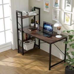 Desk With Shelves