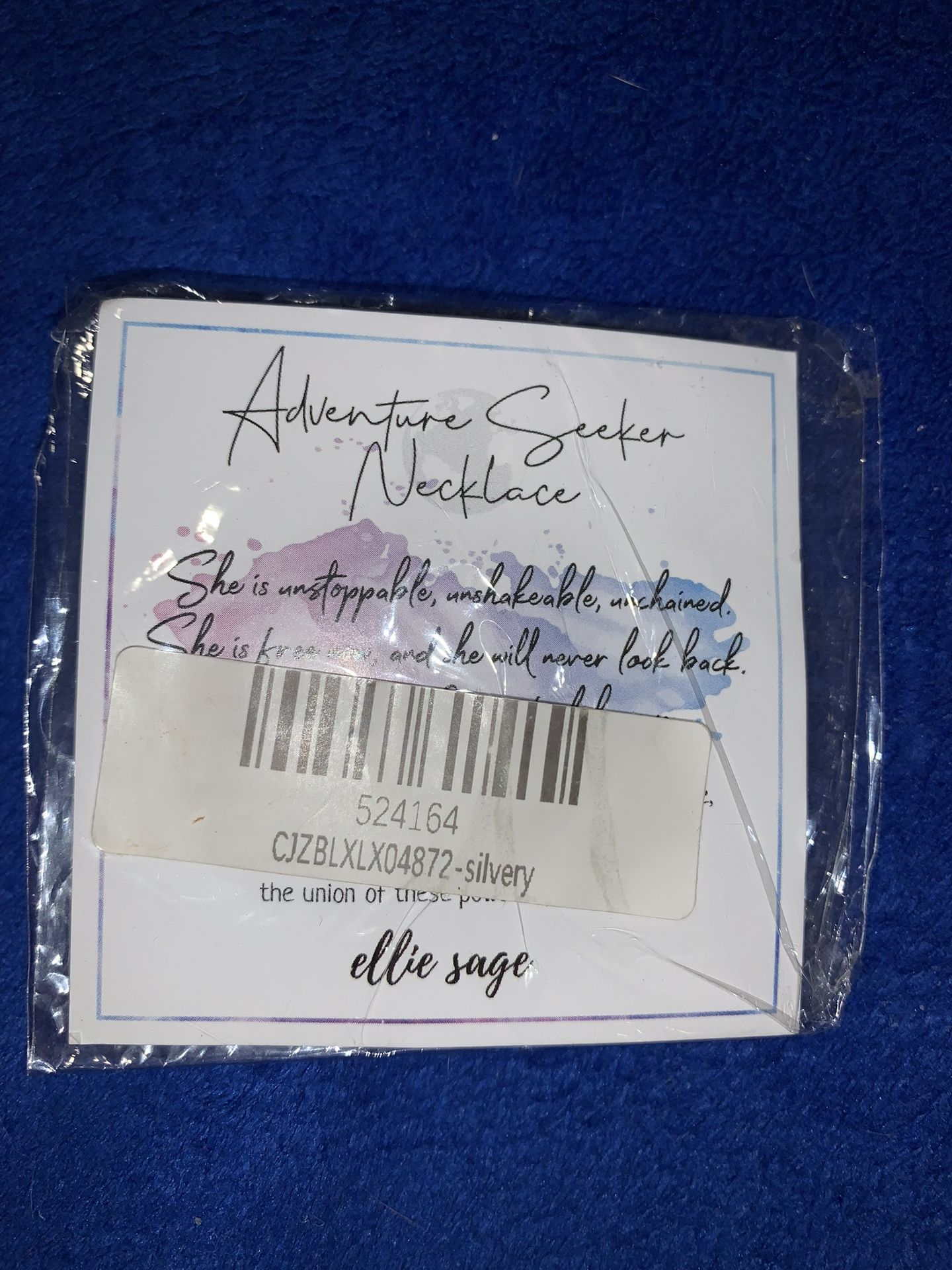 NEW SILVER ADVENTURE SEEKER NECKLACE BY ELLIE SAGE