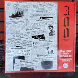 SEALED 1988 NY TIMES 300 PC PUZZLE