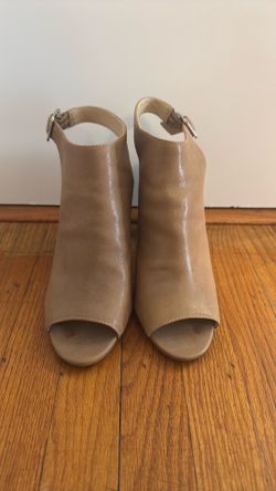 Tan Open Toe Bootie