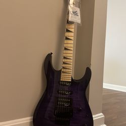 Jackson JS34Q Dinky DKAM Electric Guitar Transparent Purple