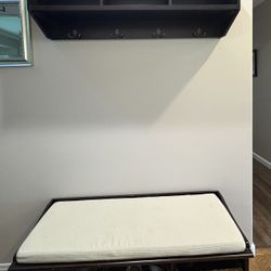 Sturdy Entryway Coat Rack And Storage Bench