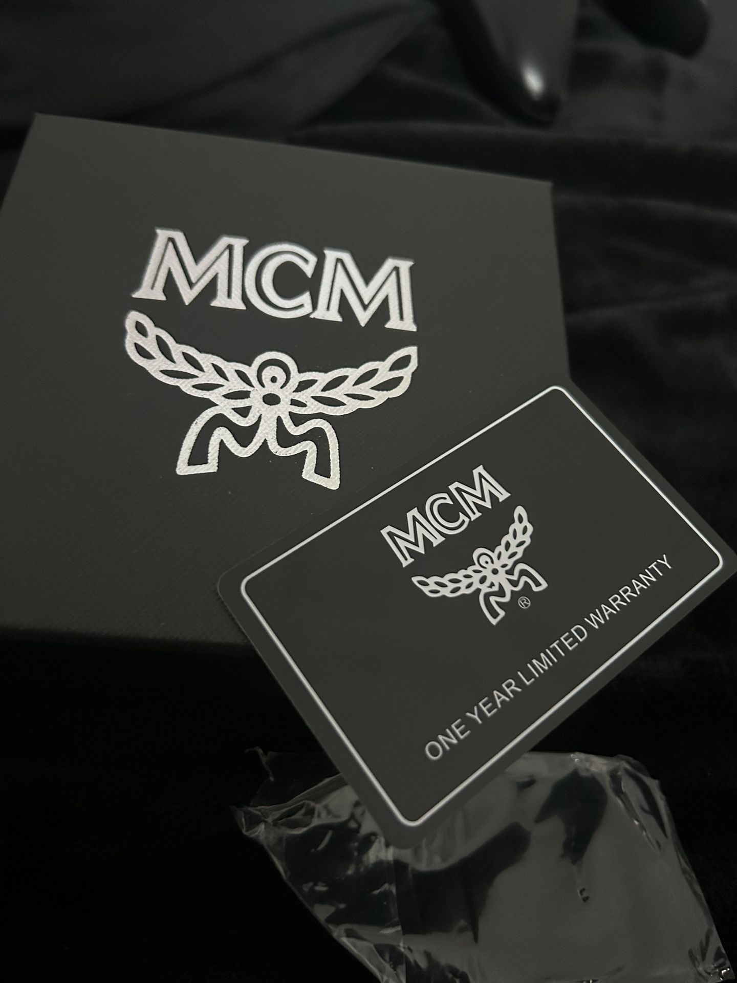 Black And Silver Mcm Belt