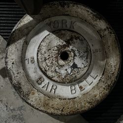 75 Lb York Standard (1 in) Plates