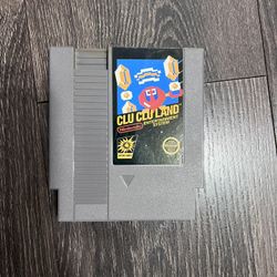 Clu Clu Land NES Nintendo Entertainment System 1984 Tested 5 Screw Cartridge