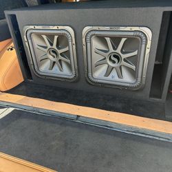 Kickers L7 Custom Box 3600 Kicker Amp Alpine Stereo 