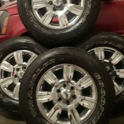 Rims And Tires 70% LT275/65R18 